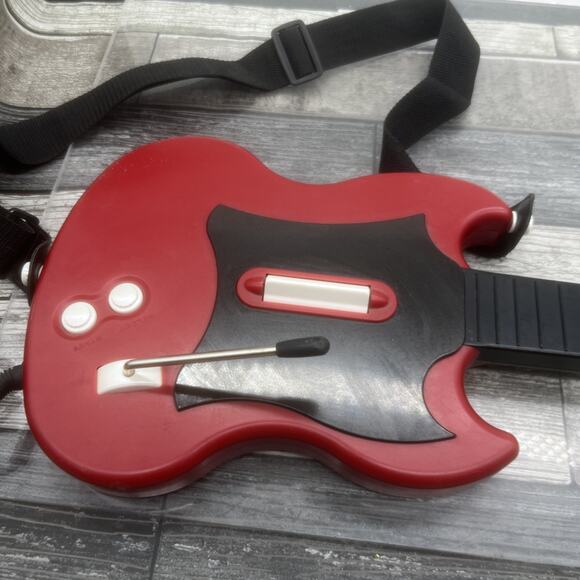 Guitar Hero PS2 Model PSLGH PlayStation 2 Wired Guitar Red Octane. UNTESTED. - Picture 3 of 10